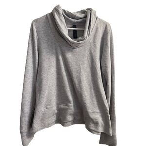 Yogalicious grey turtle neck sweatshirt size large